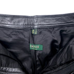 DANIER CANADA レザーパンツ S ブラック ジッパーフライ