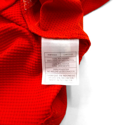 NIKE 00年代 TEAM ゲームシャツ L オレンジ ポリエステル スウォッシュロゴ