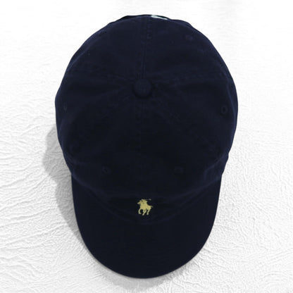 POLO RALPH LAUREN 6パネルキャップ FREE ベルト ネイビー スモールポニー刺繍