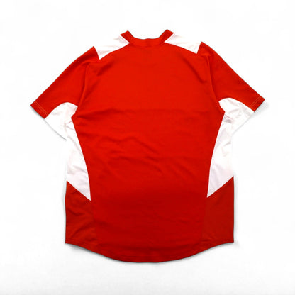 NIKE 00年代 TEAM ゲームシャツ L オレンジ ポリエステル スウォッシュロゴ