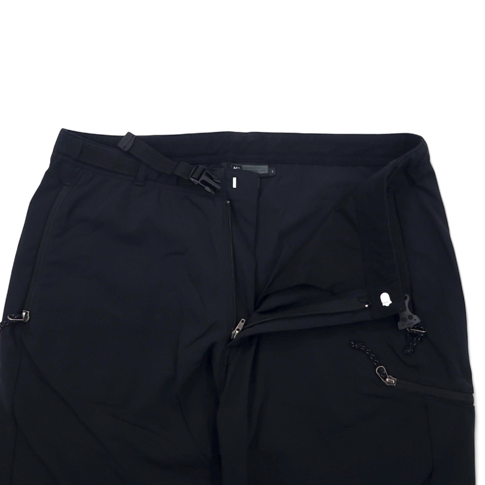 REI Outdoor Climbing Pants L Black Nylon Stretch 691865