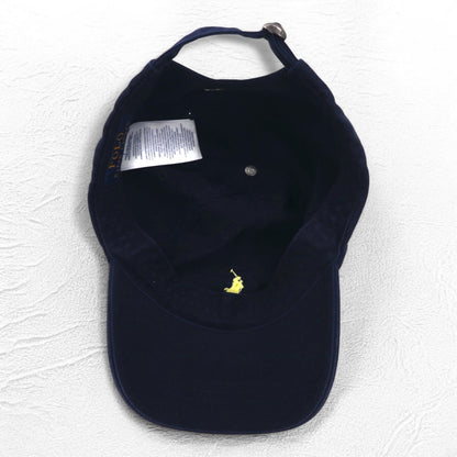POLO RALPH LAUREN 6パネルキャップ FREE ベルト ネイビー スモールポニー刺繍