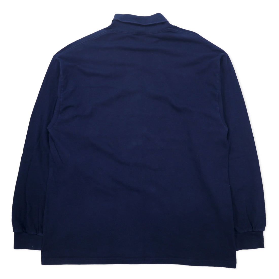 NIKE USA made 90s turtleneck long sleeve T-shirt, long sleeve T, XL, navy, cotton, embroidered swoosh logo, silver tag, big size