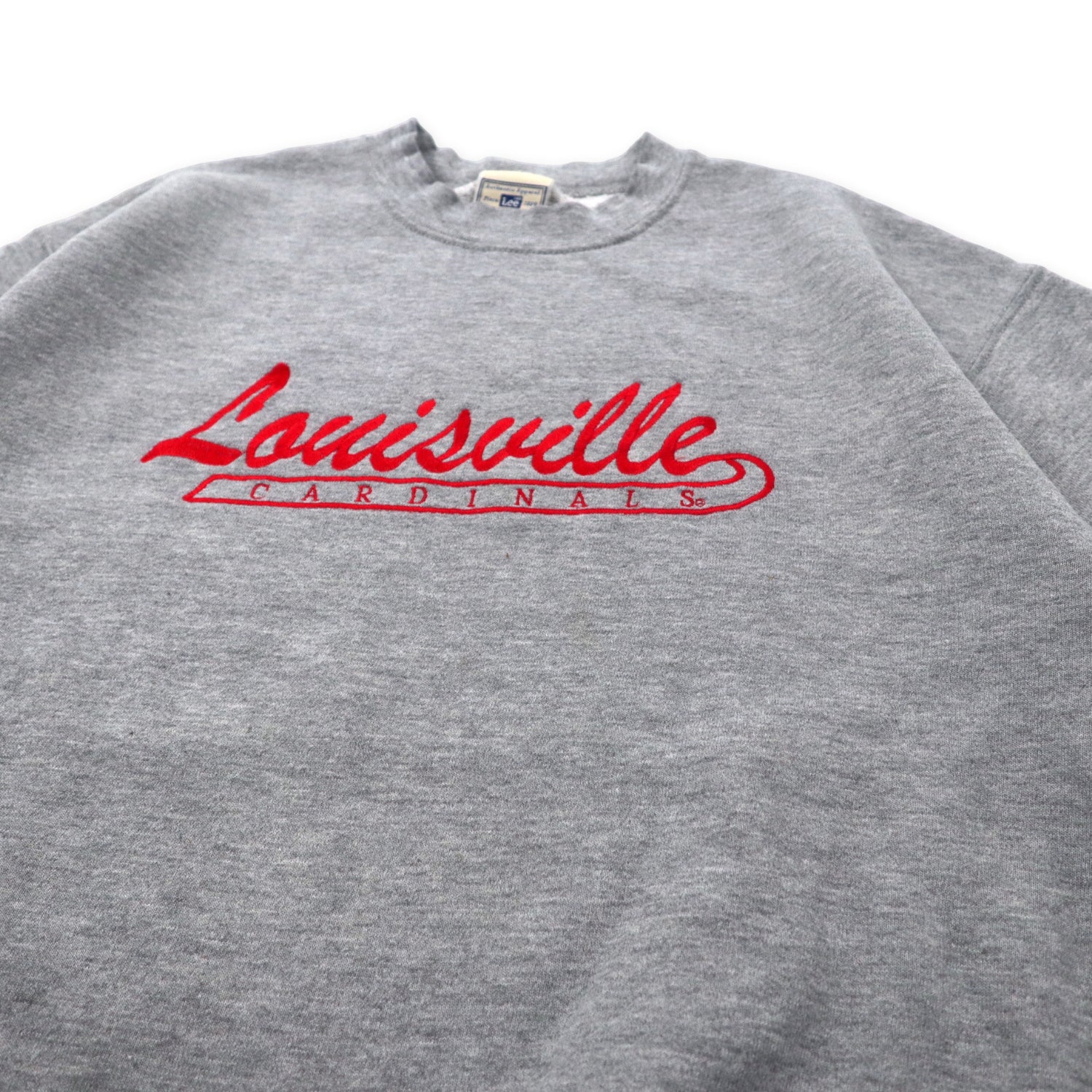 LEE 90's HEAVY WEIGHT Football Sweatshirt M Gray Cotton Louisville