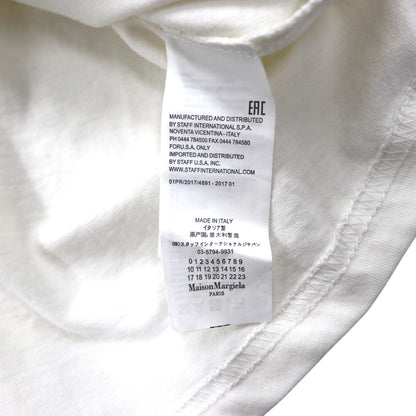 Maison Margiela ライン1 グラフィックプリント Tシャツ XL ホワイト コットン イタリア製
