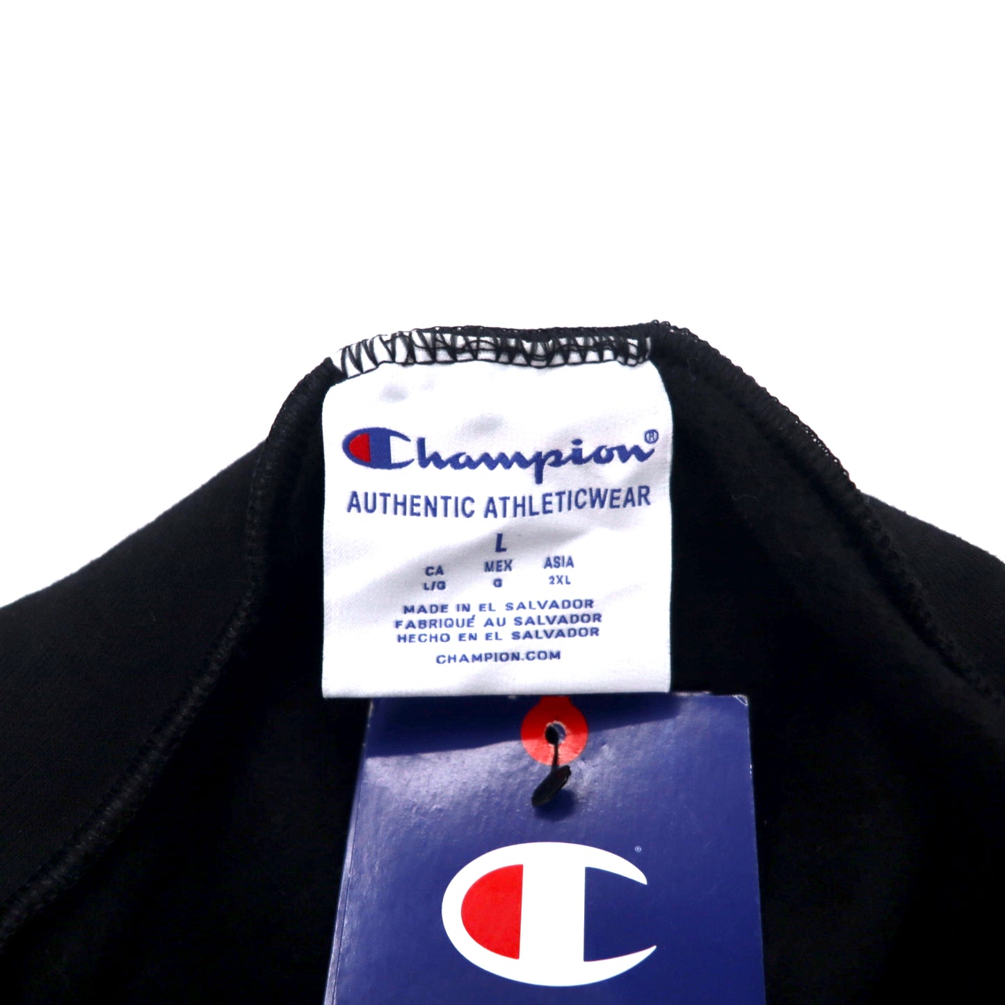 Champion カレッジプリント プルオーバーパーカー 2XL ブラック コットン 裏起毛 CORNELL UNIVERSITY エルサルバドル製 未使用品