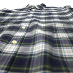 RALPH LAUREN Button-down shirt, M, green, check, cotton, small pony embroidery