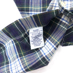 RALPH LAUREN Button-down shirt, M, green, check, cotton, small pony embroidery