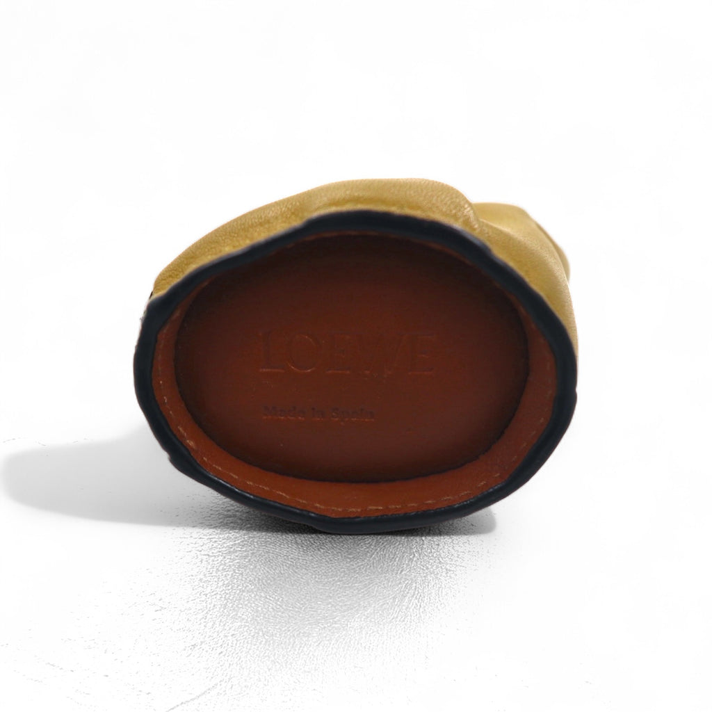 LOEWE FROG Frog coin case charm key holder leather CHARM IN CALFSKIN AND SNAKESKIN OCHRE