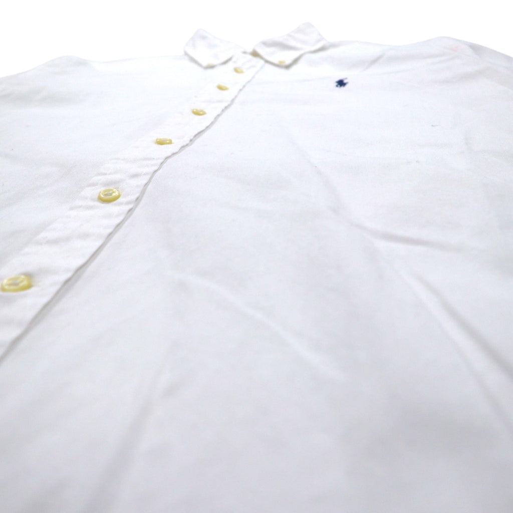 RALPH LAUREN Oxford Button-Down Shirt, XL, White Cotton, Small Pony Embroidery, Made in Sri Lanka