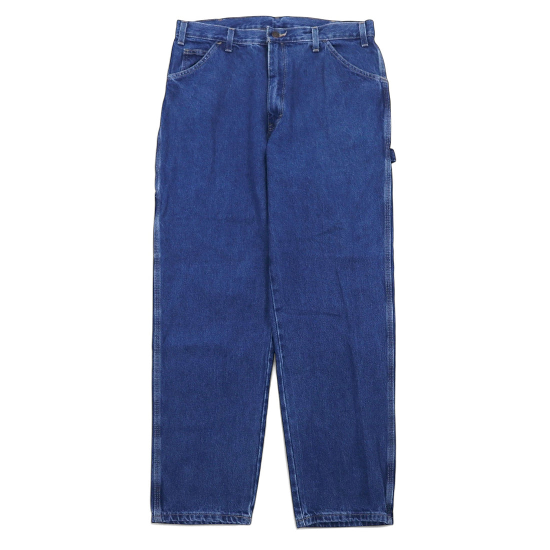 日本然リトテ-古着オンライン-Dickies カーペンター ペインター ジーンズ デニムパンツ 36 ブルー ストーンウォッシュ コットン 14onz ハンマーループ 1993SNB メキシコ製 未使用品-Dickies Carpenter Painter Jeans Denim Pants 36 Blue Stonewash Cotton 14onz Hammer Loop 1993SNB Mexico Made Unused
