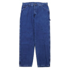 日本然リトテ-古着オンライン-Dickies カーペンター ペインター ジーンズ デニムパンツ 36 ブルー ストーンウォッシュ コットン 14onz ハンマーループ 1993SNB メキシコ製 未使用品-Dickies Carpenter Painter Jeans Denim Pants 36 Blue Stonewash Cotton 14onz Hammer Loop 1993SNB Mexico Made Unused