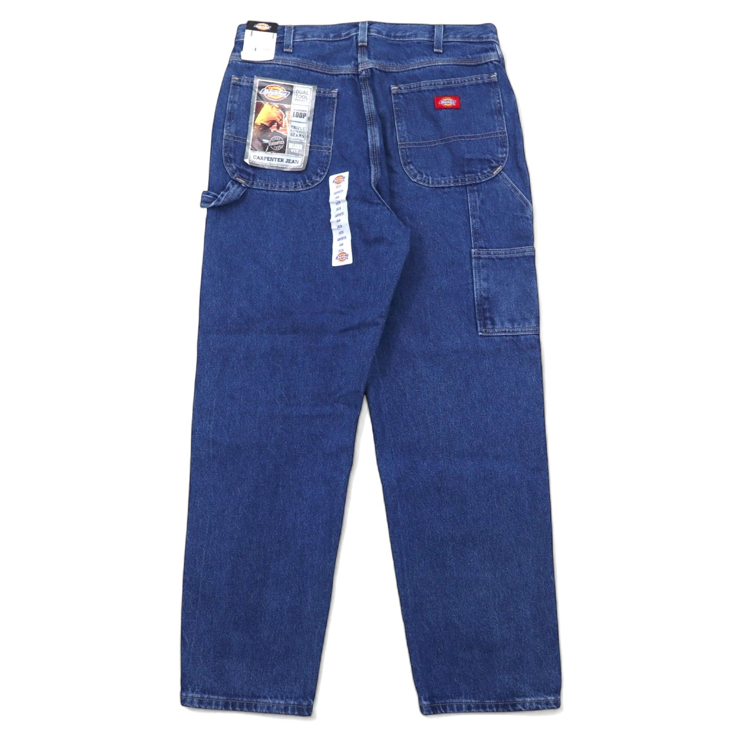 Dickies カーペンター ペインター ジーンズ デニムパンツ 36 ブルー ストーンウォッシュ コットン 14onz ハンマーループ 1993SNB メキシコ製 未使用品