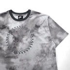 NIKE メッシュ クロップド トップ MESH S/S TOP Tシャツ XL グレー タイダイ ポリエステル CZ9325-084