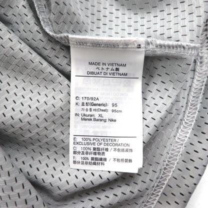 NIKE メッシュ クロップド トップ MESH S/S TOP Tシャツ XL グレー タイダイ ポリエステル CZ9325-084