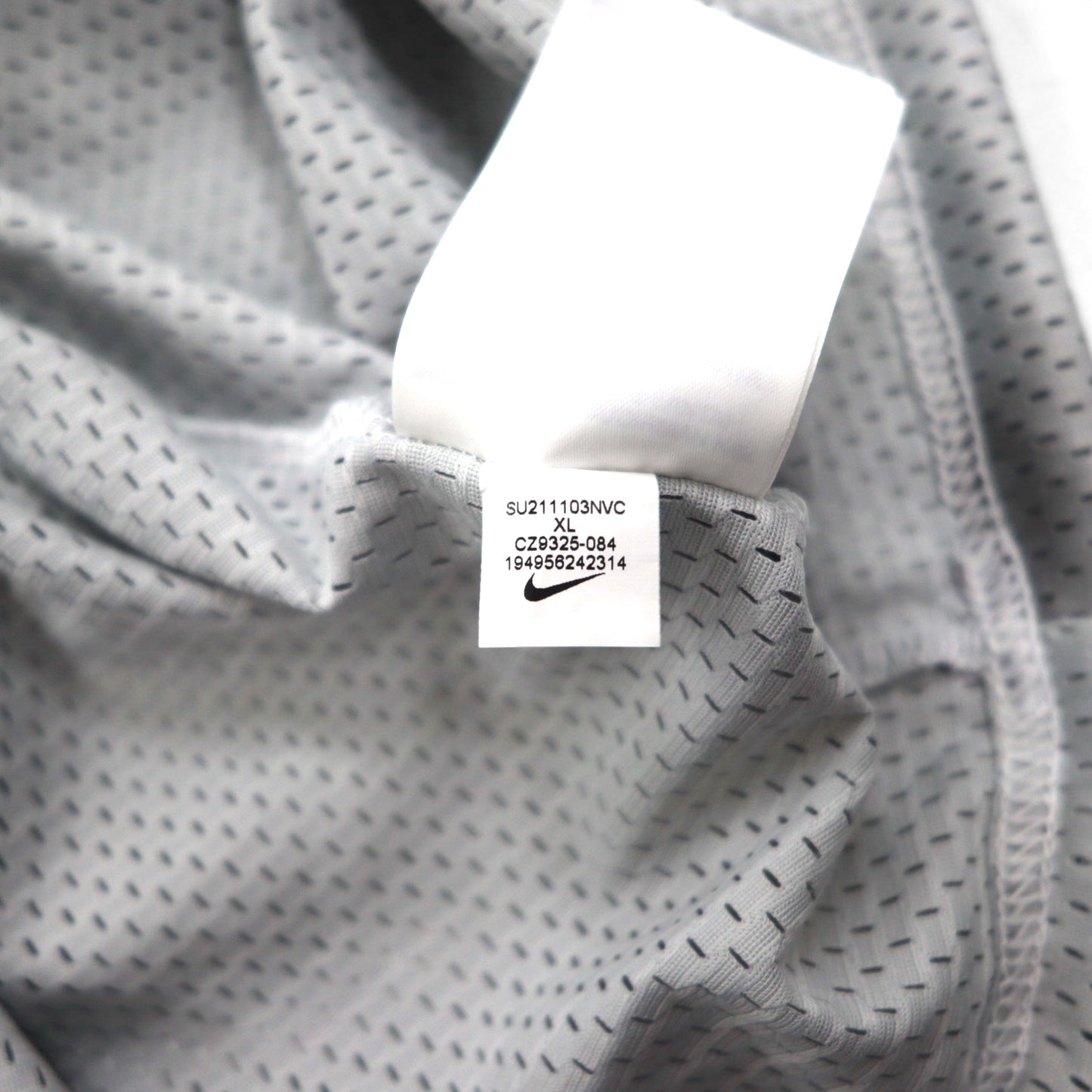 NIKE メッシュ クロップド トップ MESH S/S TOP Tシャツ XL グレー タイダイ ポリエステル CZ9325-084