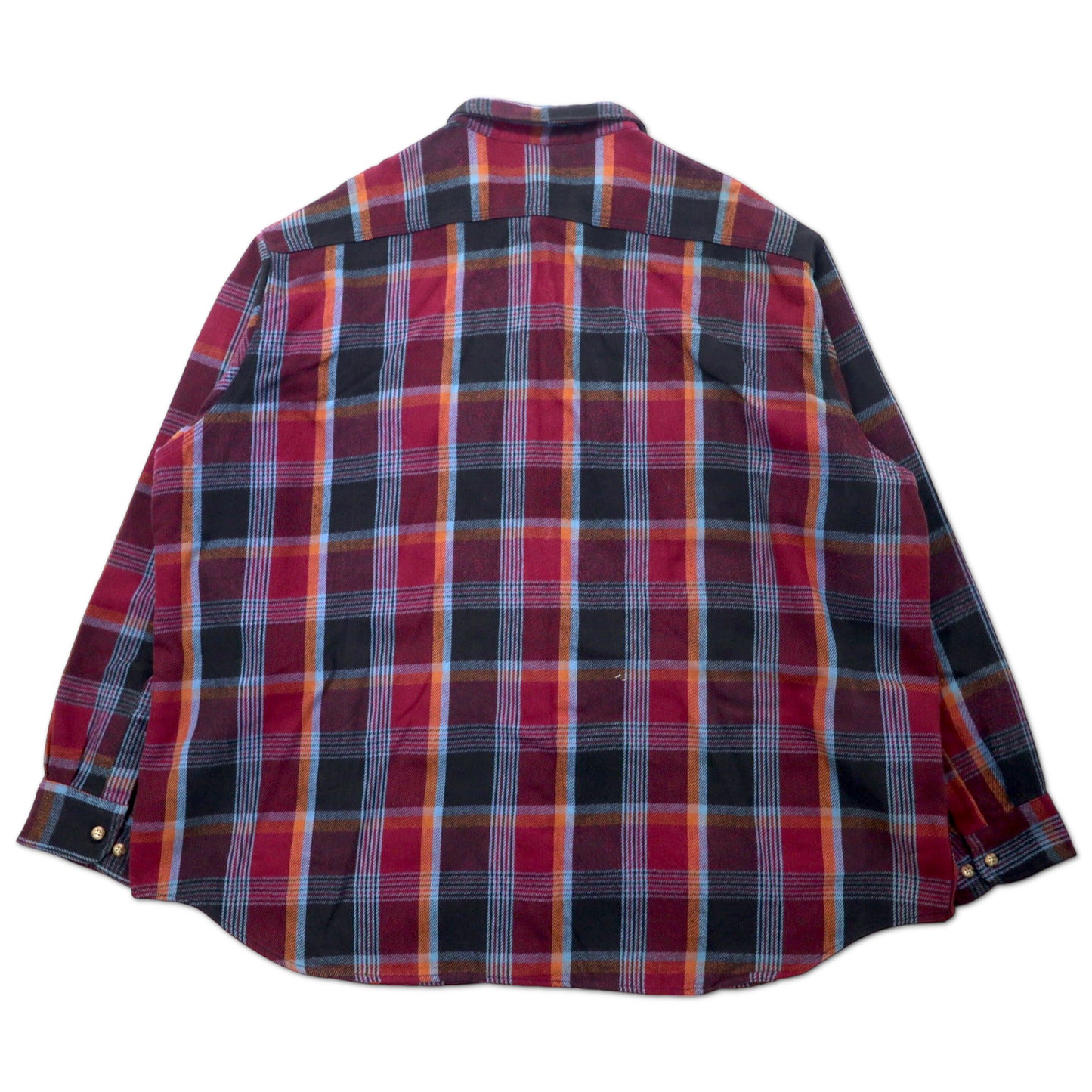 CARHARTT 90's Frannel Workshirt XXL Red CHECKED Cotton Big Size