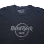 Hard Rock CAFE ロゴプリント Tシャツ XXL ブラック コットン BAKU ビッグサイズ