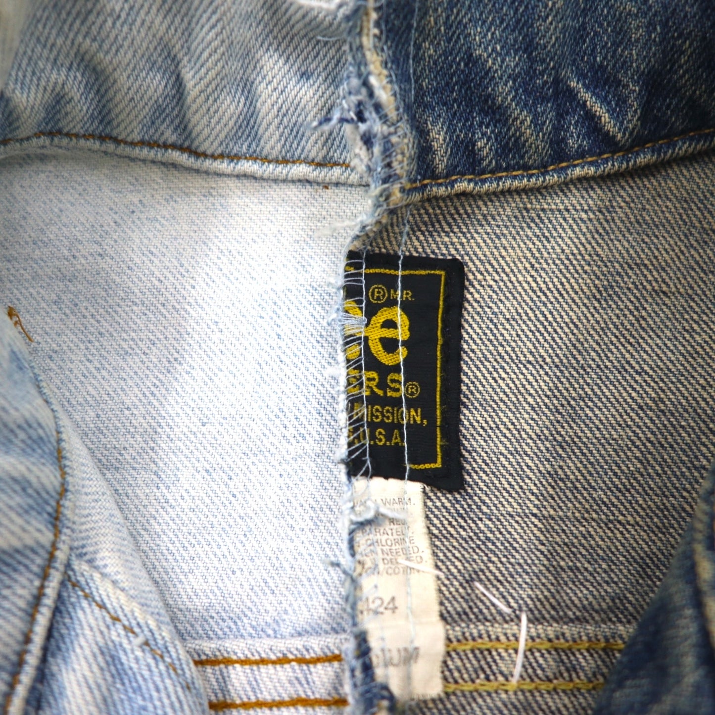 YARN x 90s Lee Riders Remake/Reconstruction Knit Cross Denim Jacket, Size M, Handmade