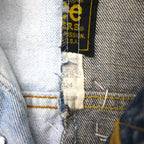 Y.A.R.N. × 90s Lee Riders リメイク 再構築 ニット クロス デニムジャケット Knit Cross Denim Jacket Gジャン M ハンドメイド