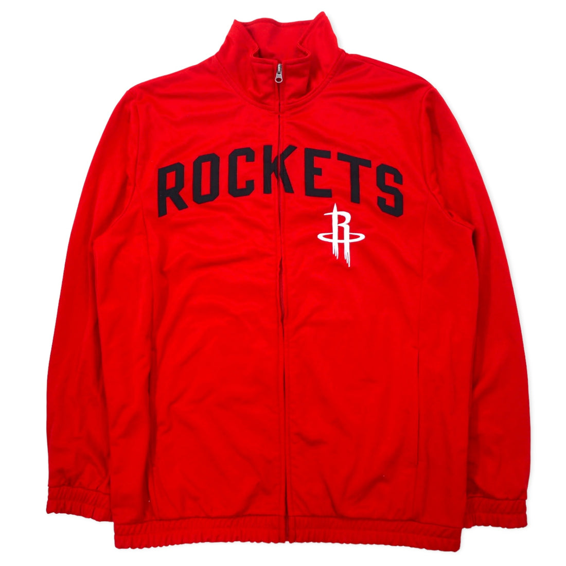 日本然リトテ-古着オンライン-NBA トラックジャケット ジャージ L レッド ポリエステル ROCKETS-NBA Track Jacket Jersey L Red Polyester ROCKETS