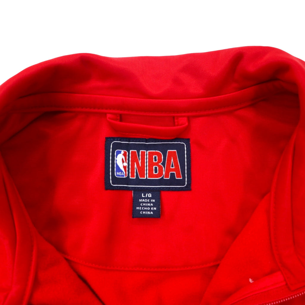 NBA Track Jacket Jersey L Red Polyester ROCKETS