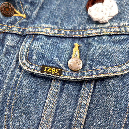 YARN x 90s Lee Riders Remake/Reconstruction Knit Cross Denim Jacket, Size M, Handmade