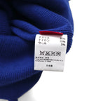 Monro ポンポン ニット帽 KNIT WATCH JQ CAP-BROWN ニット ウォッチ ジャガード ブルー アクリル 日本製
