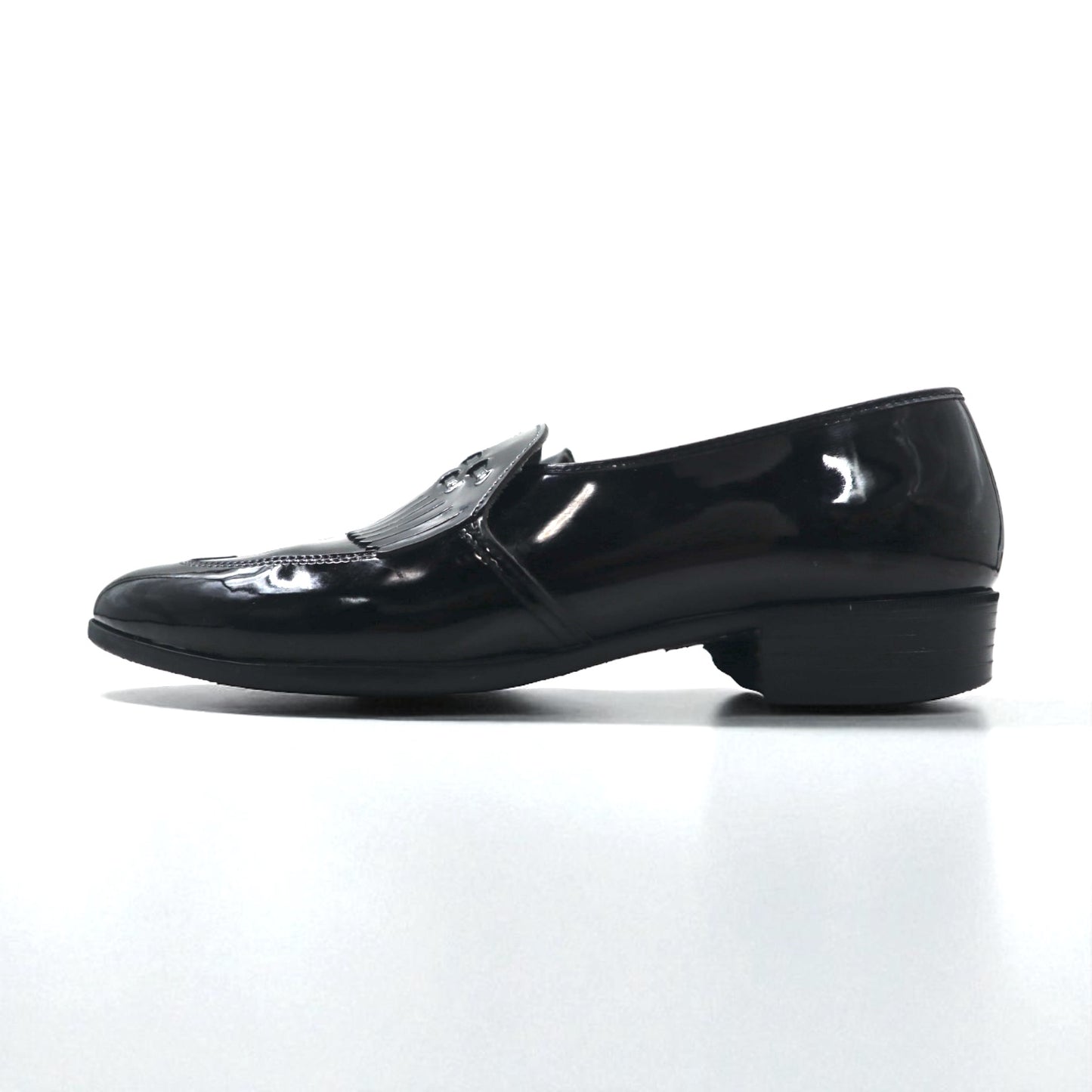 Vintage Patent Leather Loafers USA製 ヴィンテージ エナメルレザー ローファー 27.5cm ブラック