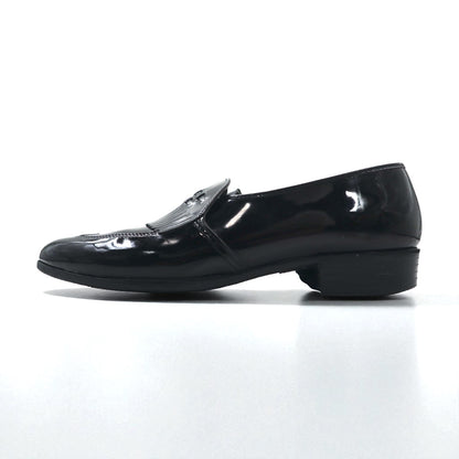 Vintage Patent Leather Loafers USA製 ヴィンテージ エナメルレザー ローファー 27.5cm ブラック