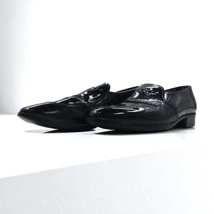 Vintage Patent Leather Loafers USA製 ヴィンテージ エナメルレザー ローファー 27.5cm ブラック
