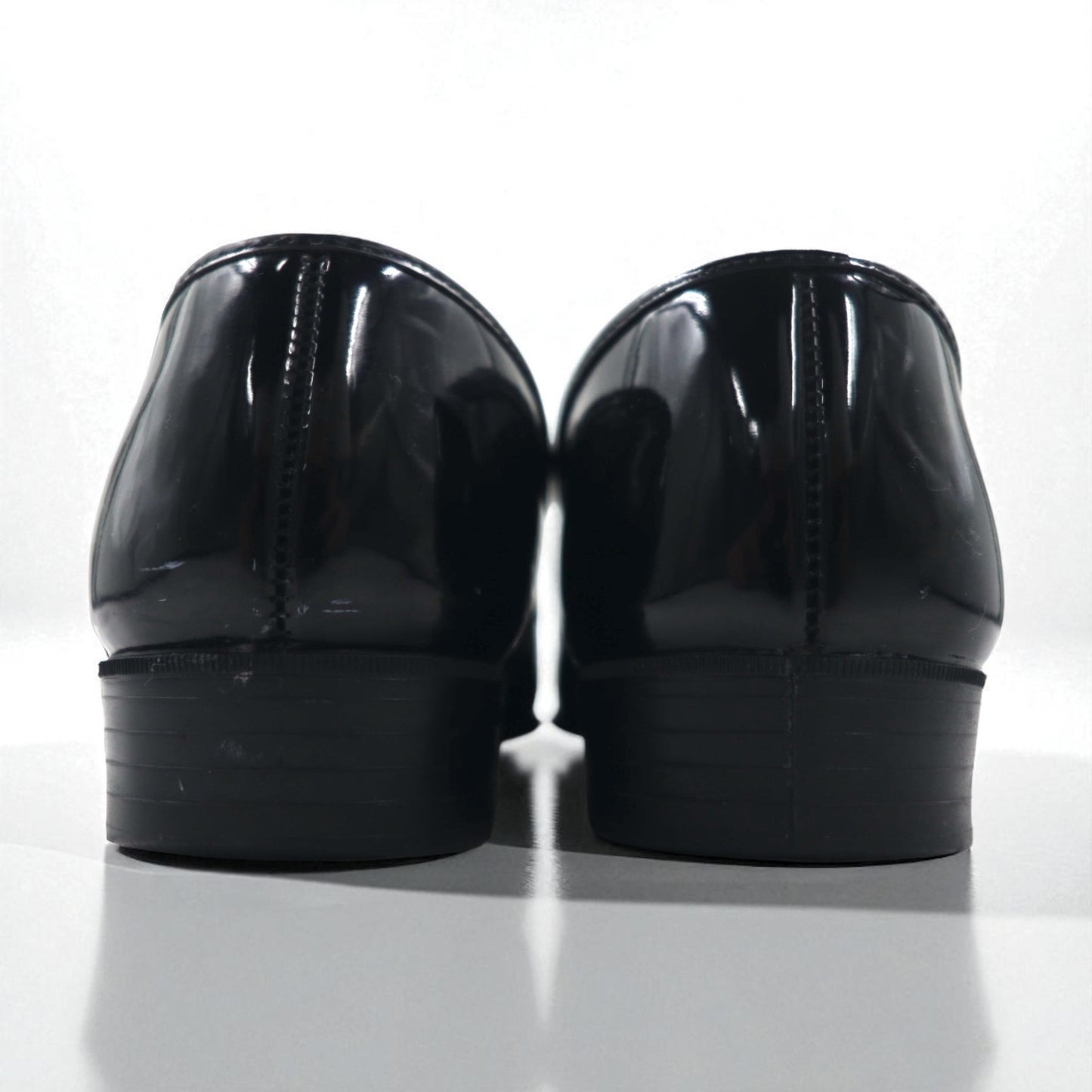 Vintage Patent Leather Loafers USA製 ヴィンテージ エナメルレザー ローファー 27.5cm ブラック