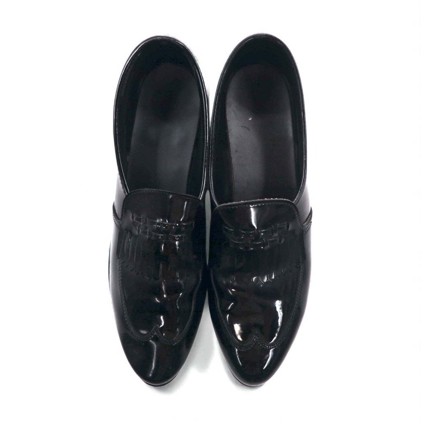 Vintage Patent Leather Loafers USA製 ヴィンテージ エナメルレザー ローファー 27.5cm ブラック