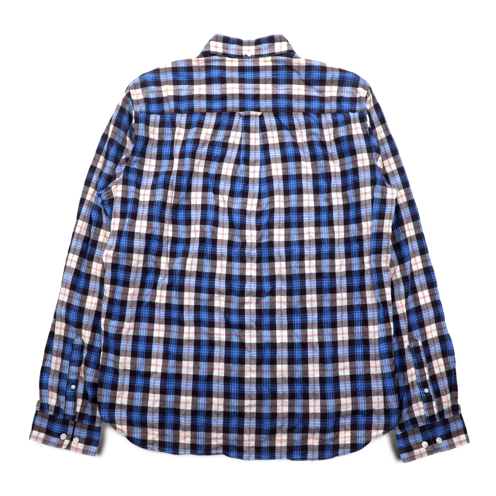 THE NORTH FACE ボタンダウンシャツ XL ブルー チェック コットン NR11248H