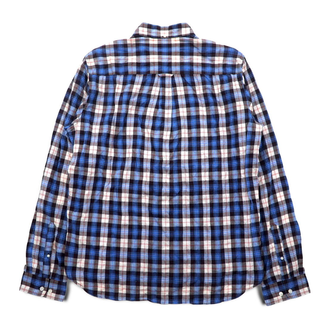 THE NORTH FACE ボタンダウンシャツ XL ブルー チェック コットン NR11248H