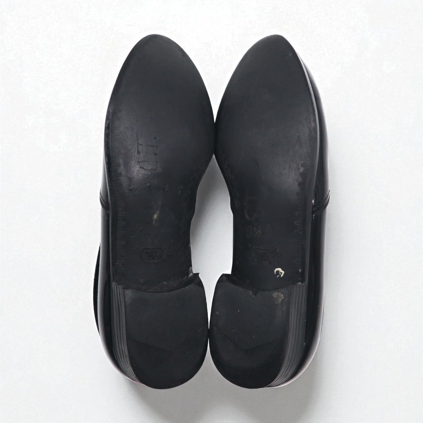 Vintage Patent Leather Loafers USA製 ヴィンテージ エナメルレザー ローファー 27.5cm ブラック