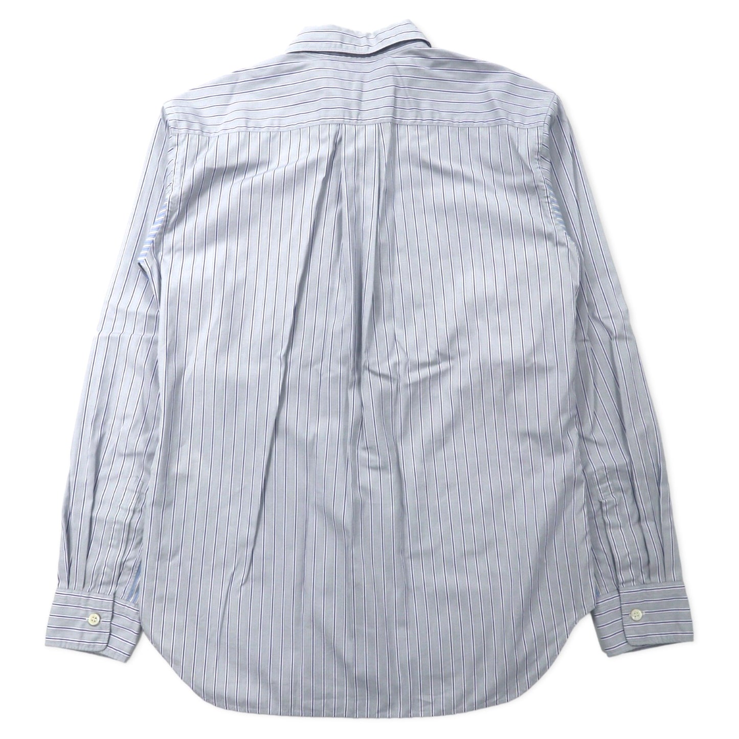 HOMME DEUX COMME des GARCONS ドレスシャツ XXS グレー ストライプ コットン DL-B027 日本製