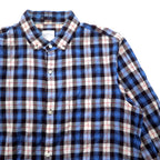 THE NORTH FACE ボタンダウンシャツ XL ブルー チェック コットン NR11248H