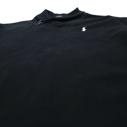 POLO RALPH LAUREN ショールカラー スウェット XL ブラック コットン スモールポニー刺繍
