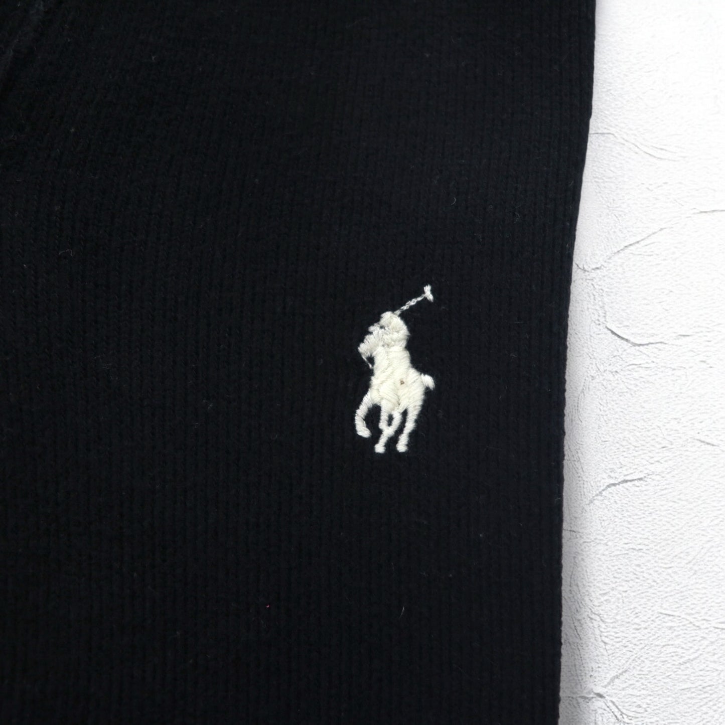POLO RALPH LAUREN ショールカラー スウェット XL ブラック コットン スモールポニー刺繍