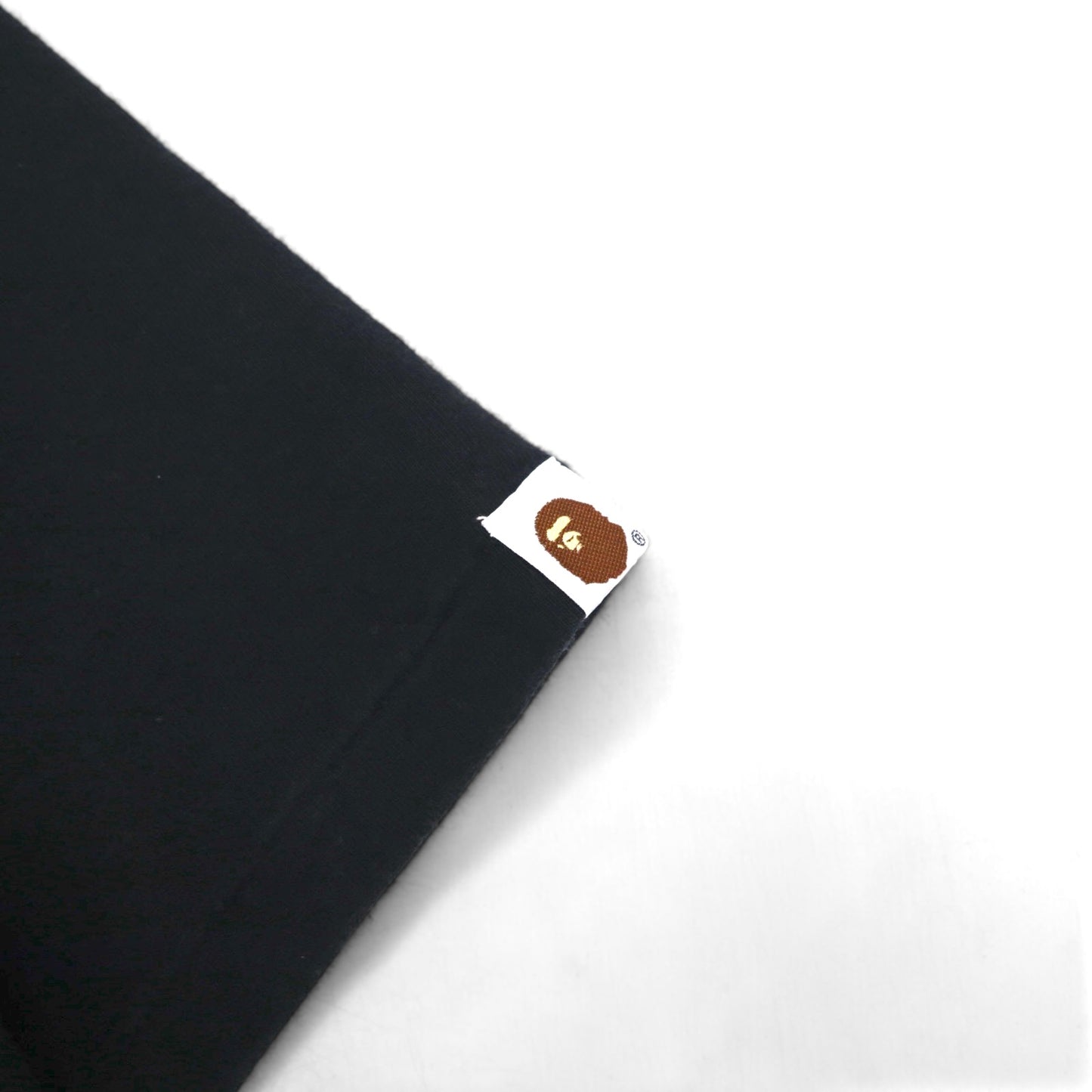 A Bathing Ape ロゴプリント Tシャツ XS ブラック コットン 両面プリント 日本製