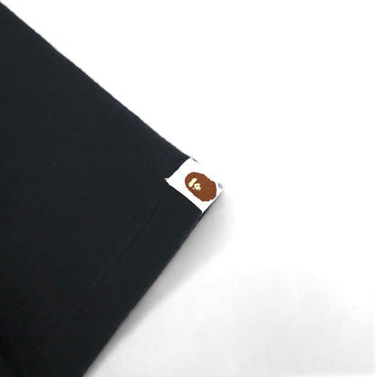 A Bathing Ape ロゴプリント Tシャツ XS ブラック コットン 両面プリント 日本製