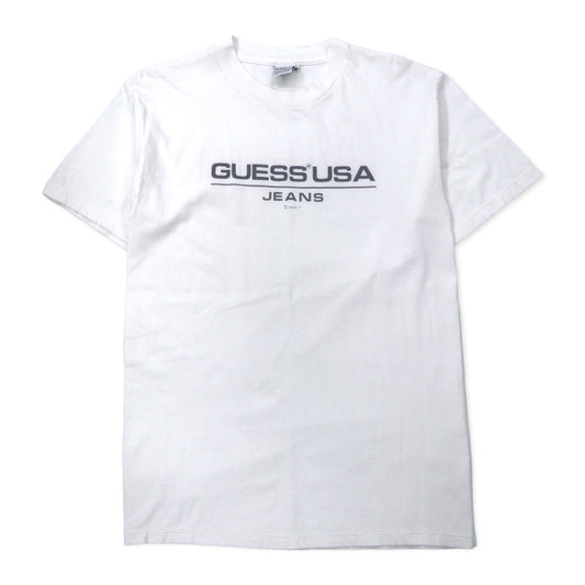 GUESS U.S.A. 90年代 ロゴプリント Tシャツ M ホワイト コットン メキシコ製