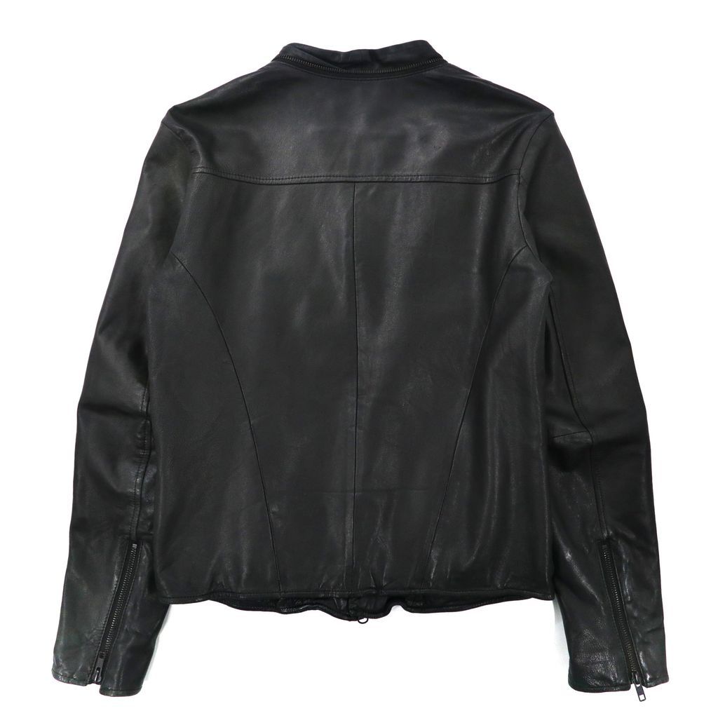 Advantage Cycle × DisUniversity ラムレザー ライダースジャケット S ブラック 羊革 SHIPS