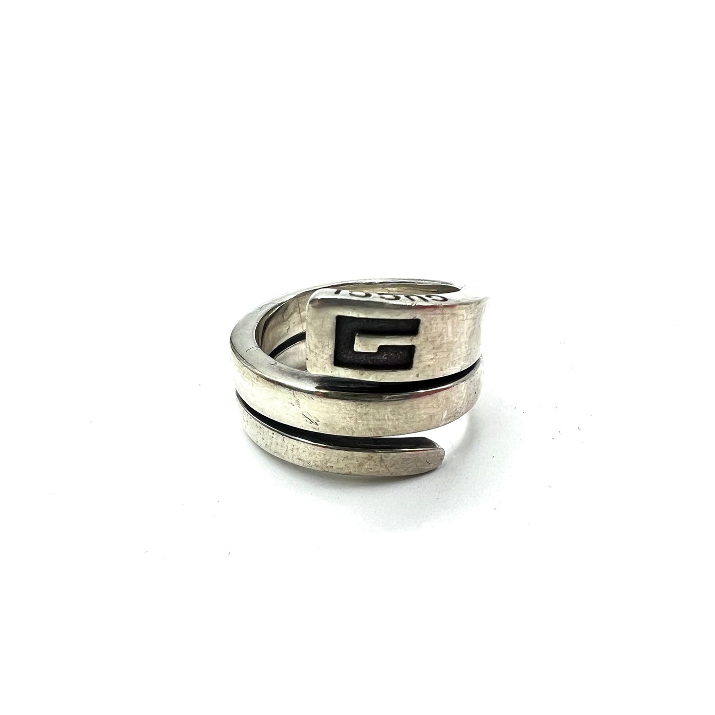 GUCCI Spiral Snake G Logo Ring #10 Silver 925 Silver SPIRAL G Ring ...
