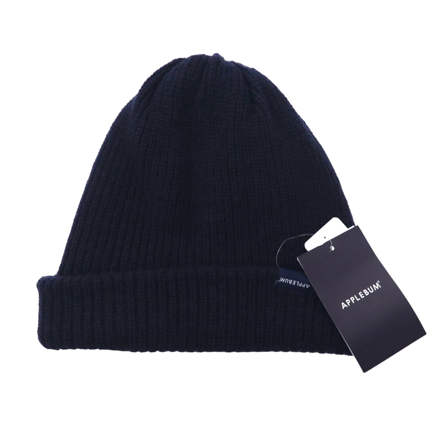 APPLEBUM リバーシブル ニット帽 ビーニー FREE ネイビー ボーダー Reversible Knit Cap 未使用品