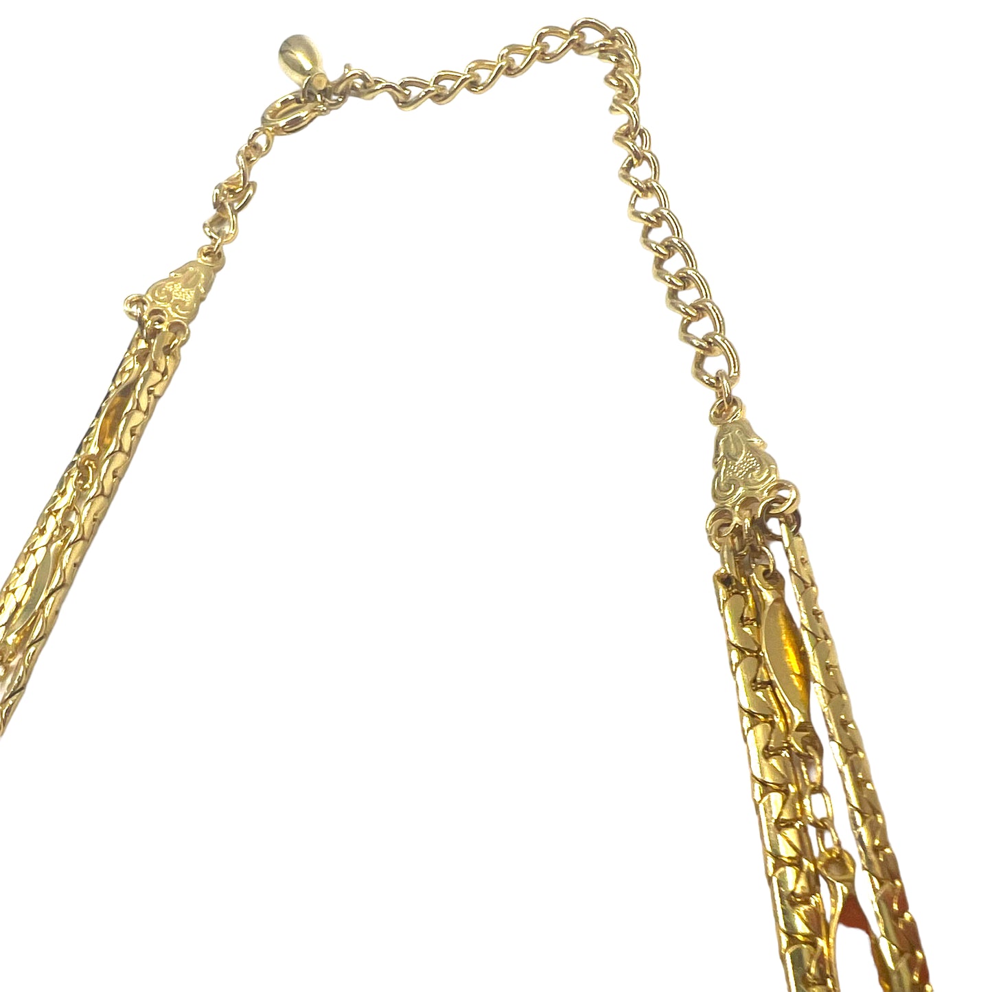 Vintage Gold Chain Necklaces 3連 ゴールドチェーンネックレス 68cm