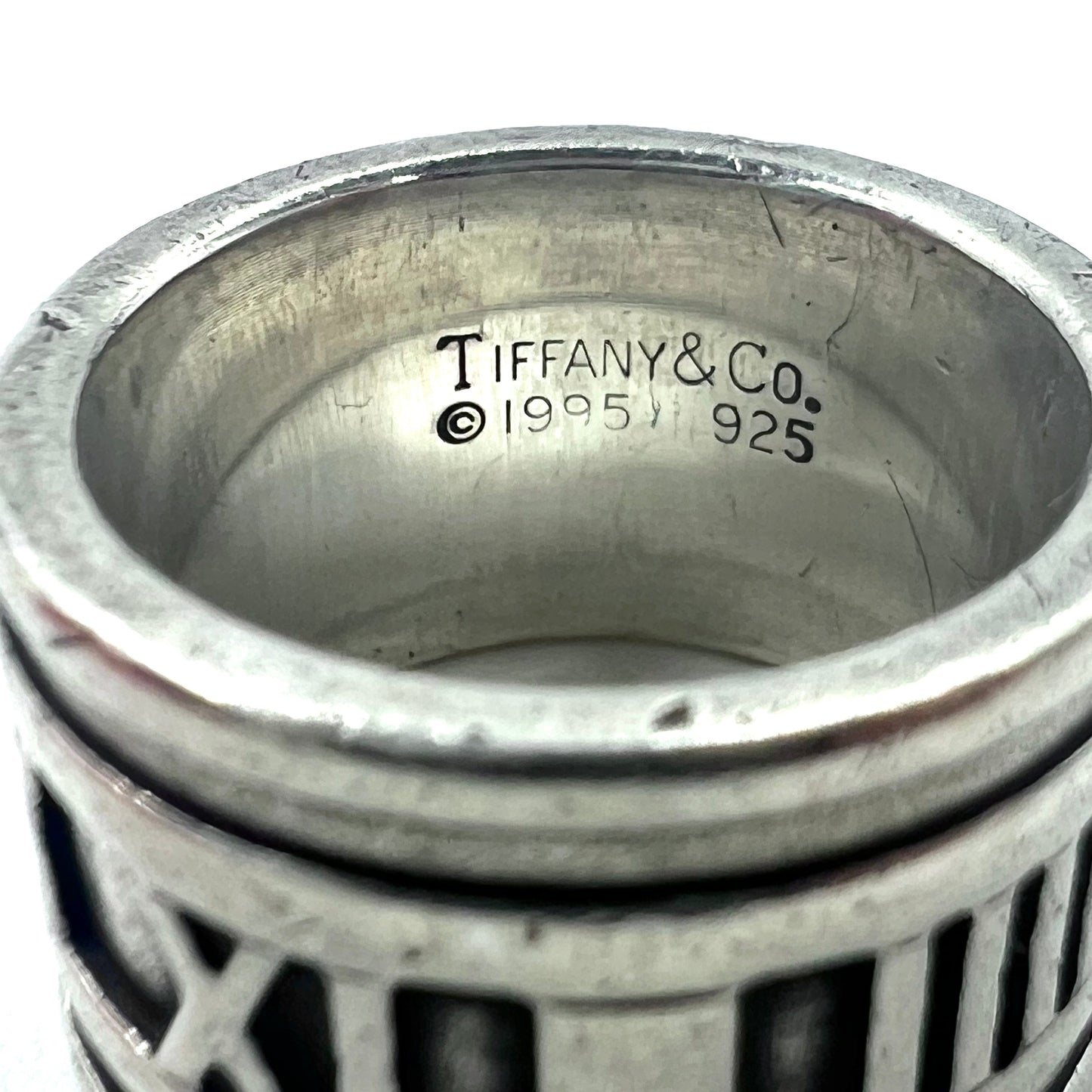 TIFFANY & CO. Atlas wide ring ring No. 9 Silver Silver 925 Pinky