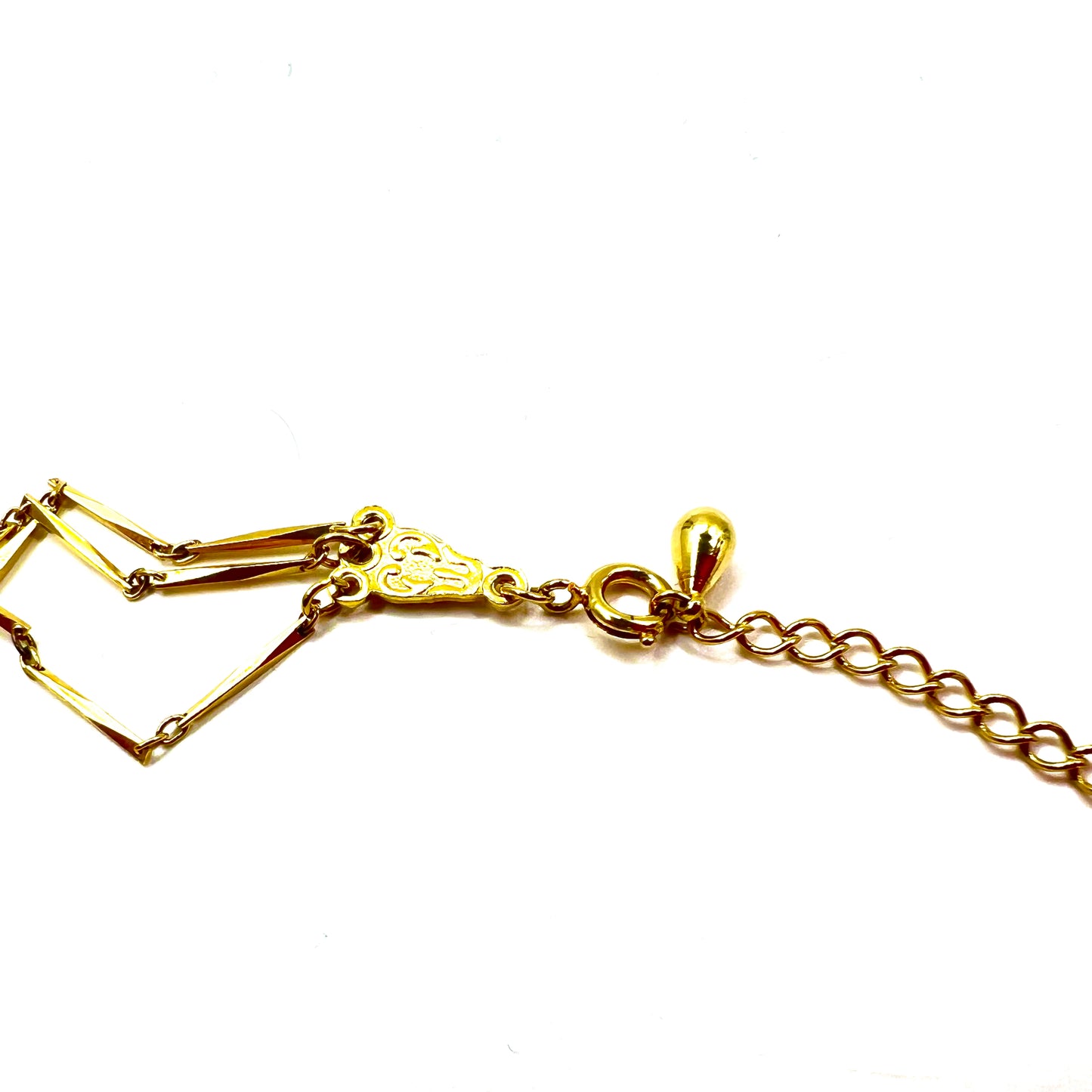 Vintage Gold Necklace 3連 ネックレス 切子チェーン ゴールド ヴィンテージ