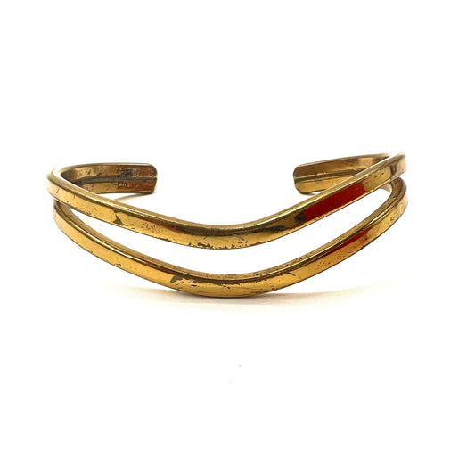 日本然リトテ-古着オンライン-SERGIO LUB CALIFORNIA バングル ブレスレット ゴールド COPPER BRASS CUFF BRACELET-Sergio Lub California Bangle Bracelet Gold Copper Brass Cuff Bracelet